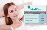 Mediflow Den originale 5008 50X70 cm vandpude med viscoskum, hvid, enkelt, 1 stk (1 pakke) Naty Shop standardpuder
