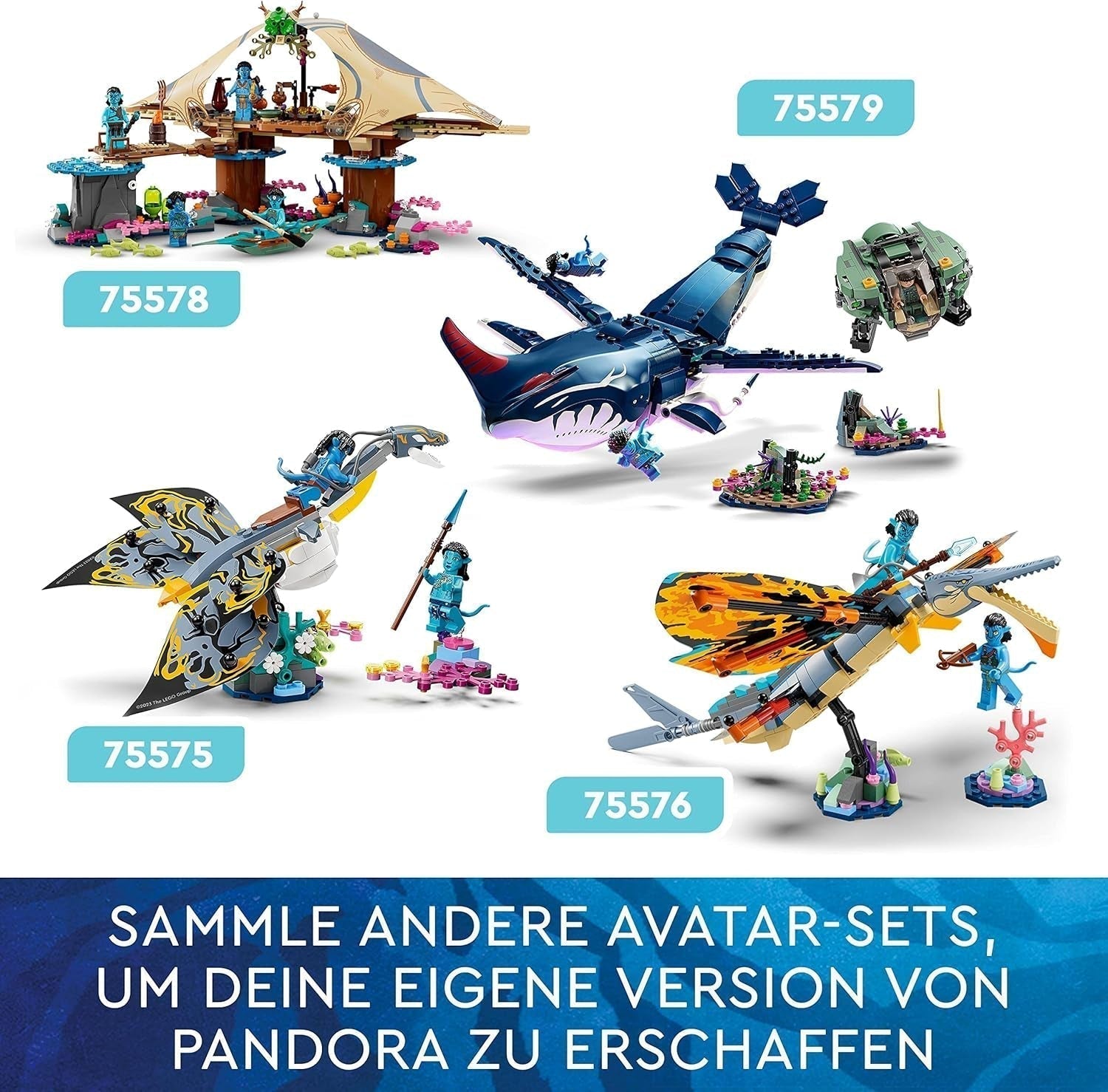 LEGO Avatar Opdagelsen af Ilu Vandsti byggelegetøj med undervandsfigur Pandora Collection Sæt til børn og filmfans fra 8 år og opefter 75575 Byggesæt Besuche den LEGO-Store