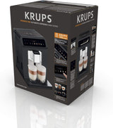 KRUPS Evidence One automatisk espressomaskine med mælkeslange, one-touch cappuccino, 12 specialdrikke, 2-kopps funktion, farvedisplay, espressomaskine, TÜV certifikat, sort, EA895N10