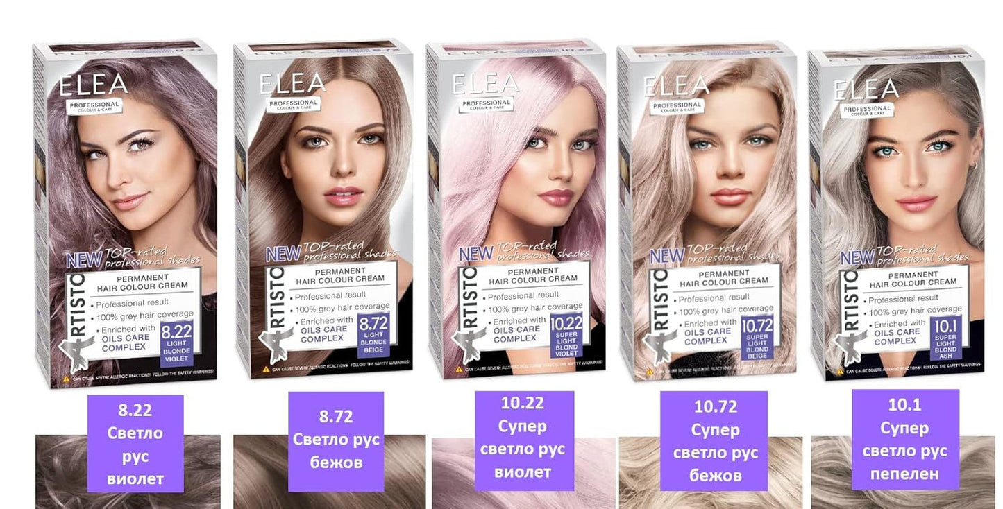 Professionel Artisto Permanent Hårfarve, № 12.0, ultra-lys blond, 120 ml, professionelt resultat, 100 % grå dækning Hårfarve Naty Shop