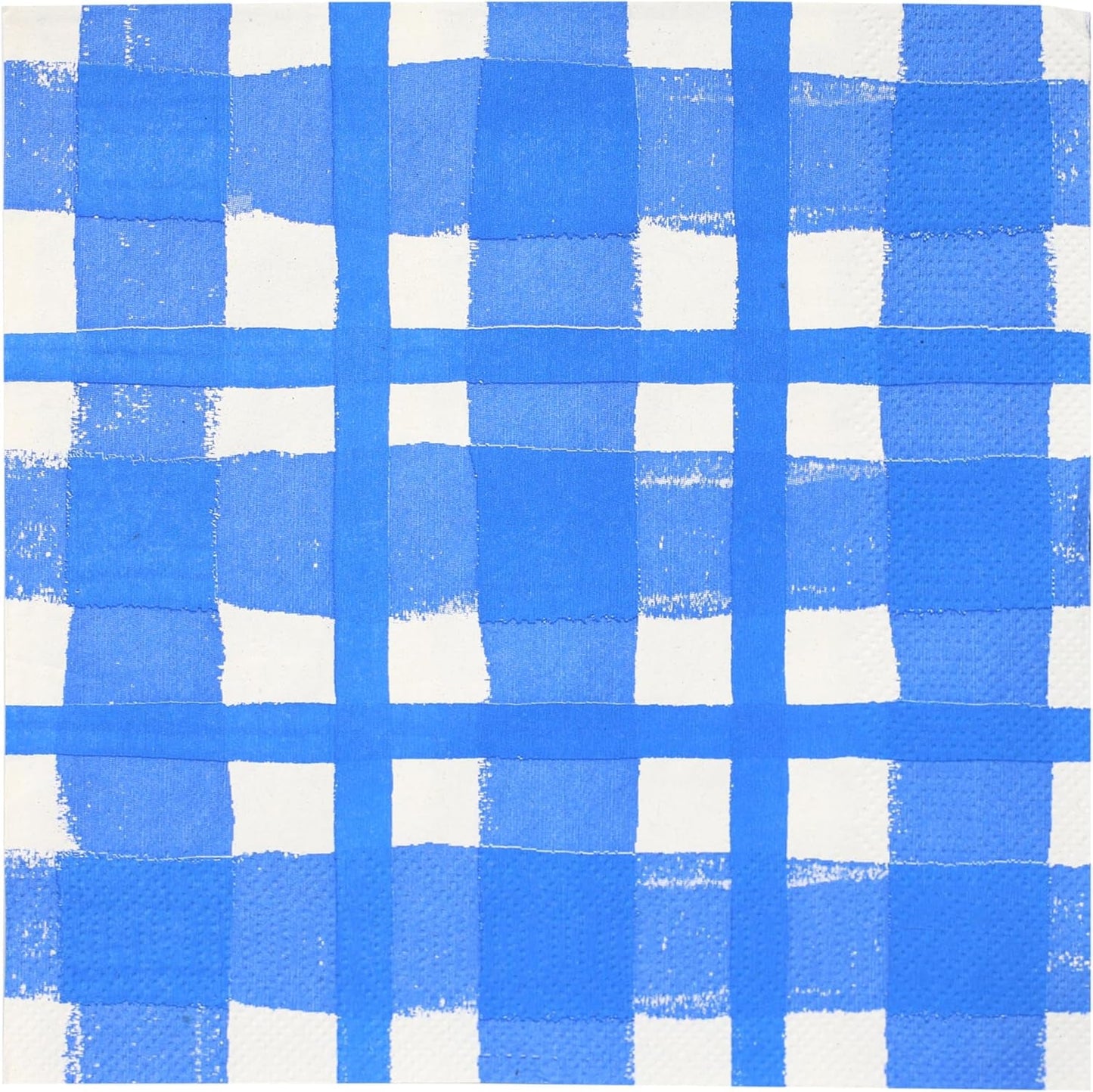 Taleborde 20 X gule Gingham engangsservietter af genbrugspapir til udendørs sommerpicnic og middage, miljøvenlige til fødselsdagsfester, påske, bryllupper, grill, 3 lag 33 cm