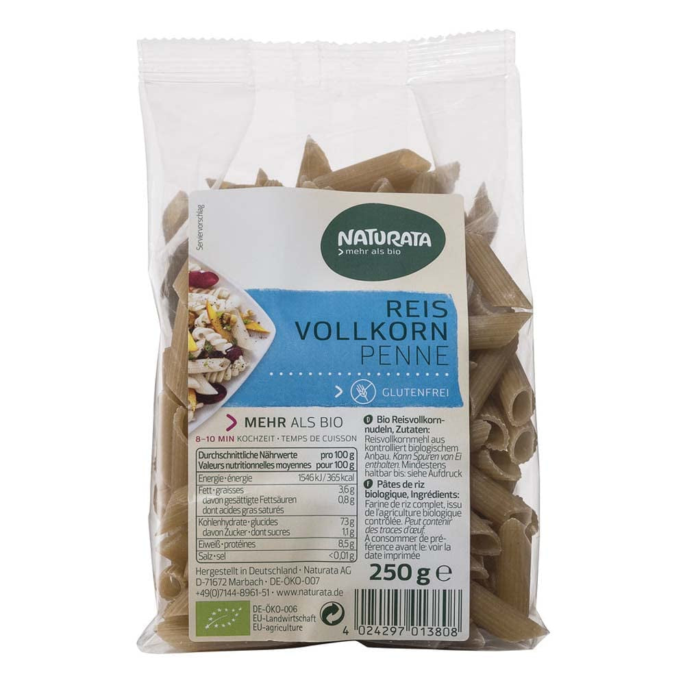 Økologisk penne, hele ris (1 x 250 g)