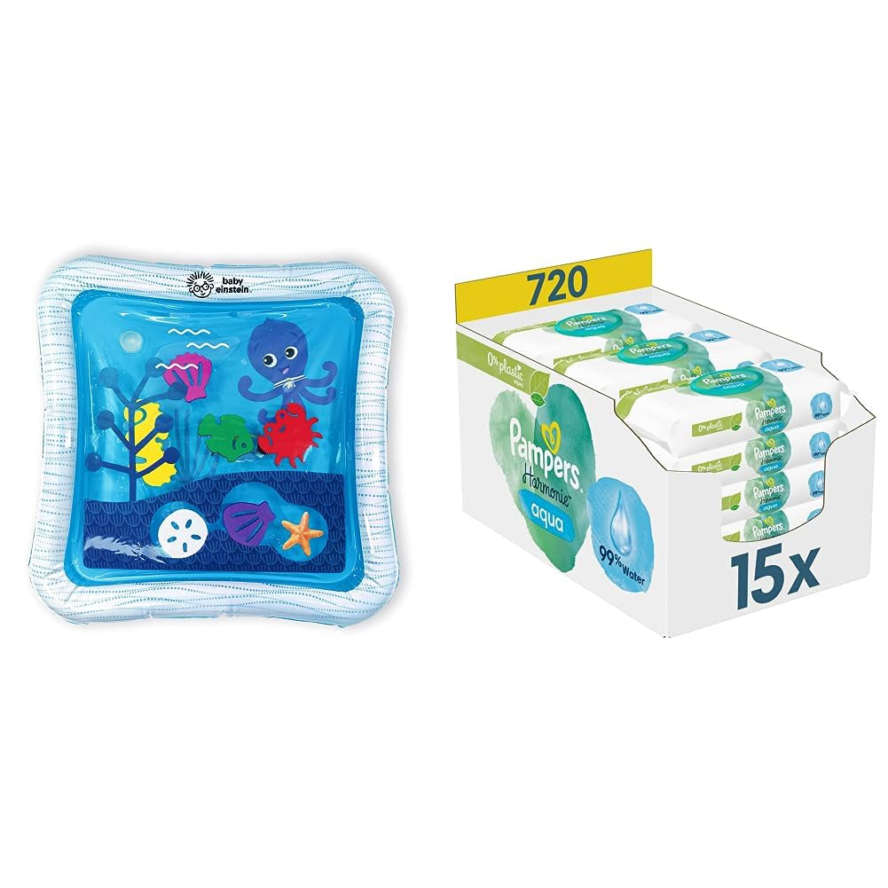 Opus Ocean of Discovery og Pampers Harmony Aqua Baby vådservietter æske, 720 servietter (15 x 48), skånsom beskyttelse til sart hud med 99 % vand