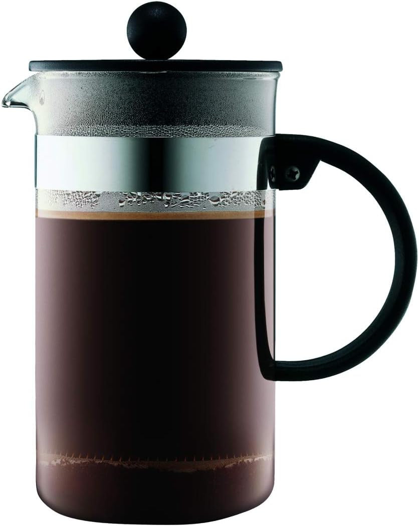 Bodum kaffemaskine 1582-01 bistroNOUVEAU (French Press system, tåler opvaskemaskine), 1,5 liter, sort