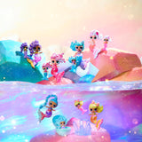 LOL overraskelse! Mermaids Makeover Magic Tots - Ægte lipgloss for dig og din dukke at lave selv, blande og skabe makeup, Sjov vandleg, 6 dukker at samle - Alders 4+