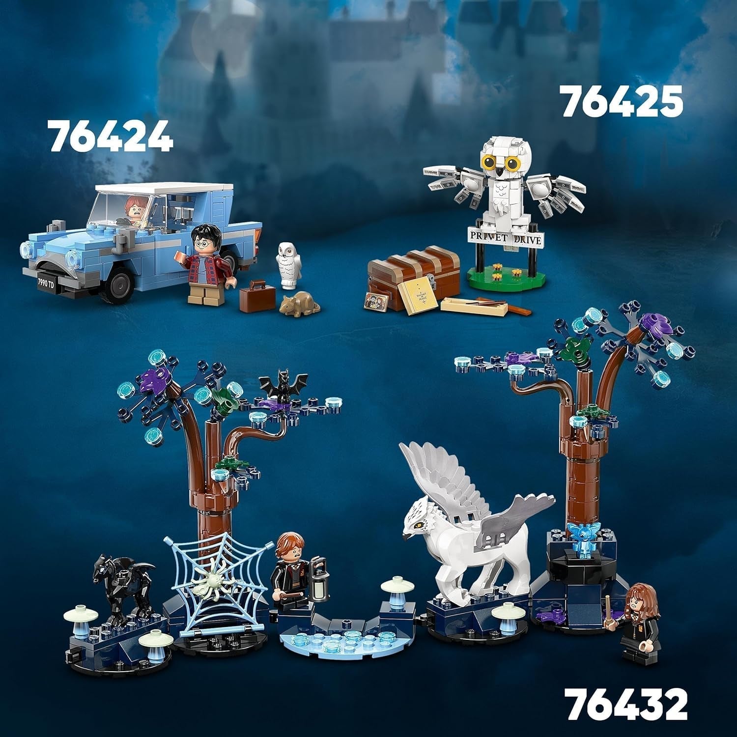 LEGO Harry Potter Flying Ford England Byggelegetøjsbil til børn Gave til drenge, piger og alle fans fra 7 år Sæt med 2 minifigurer inklusive Ron Weasley Rollespil 76424 Byggesæt Besuche den LEGO-Store