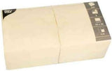 Servietter, 3-lags 1/4-fold 33 Cm X 33 Cm Creme Til enhver fest og fest. Antal: 250 stk