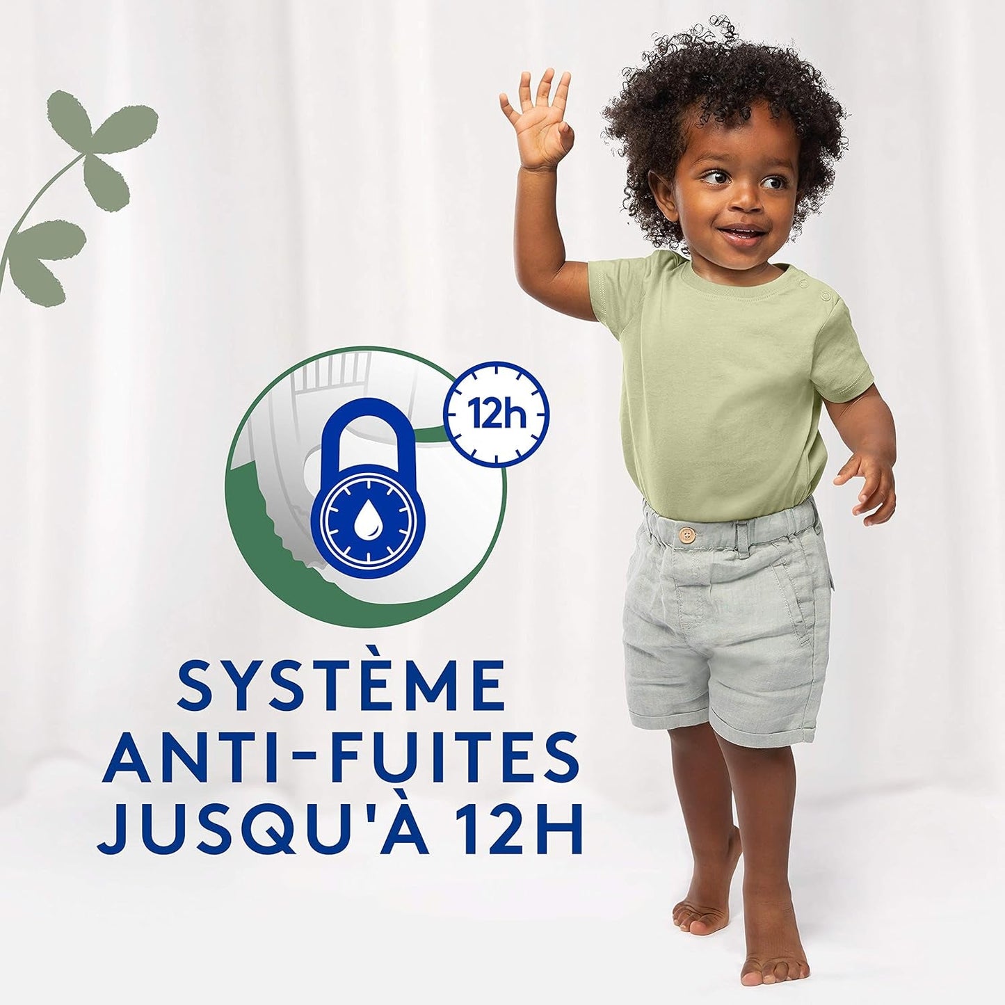 Douceur Naturelle – Størrelse 3 bleer (5-9 kg) 1 måneds pakke – 172 bleer