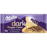 Milka Black Milk – Alpine sort chokolade med mælk og cremet nougatfyld – 85 g (pakke med 5)