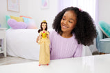 Mattel Disney Princess Legetøj Artikuleret Belle Fashion Dukke med funklende tøj og tilbehør Disney film inspireret gave til børn HLW11