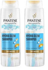 Pantene Pro-V Hydra Glow Hydrating Shampoo med Biotin til tørt, beskadiget hår Pantene brusebad og bad 2 x 250 ml