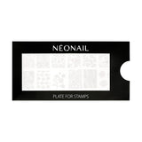 NÉONAIL Nagel Stempel Mit Schaber - Nägel Selber Machen - Nail Art Stempel - Nageldesign Für Nagel Schablone - French Nails Stempel - Silikon Nagelstempel