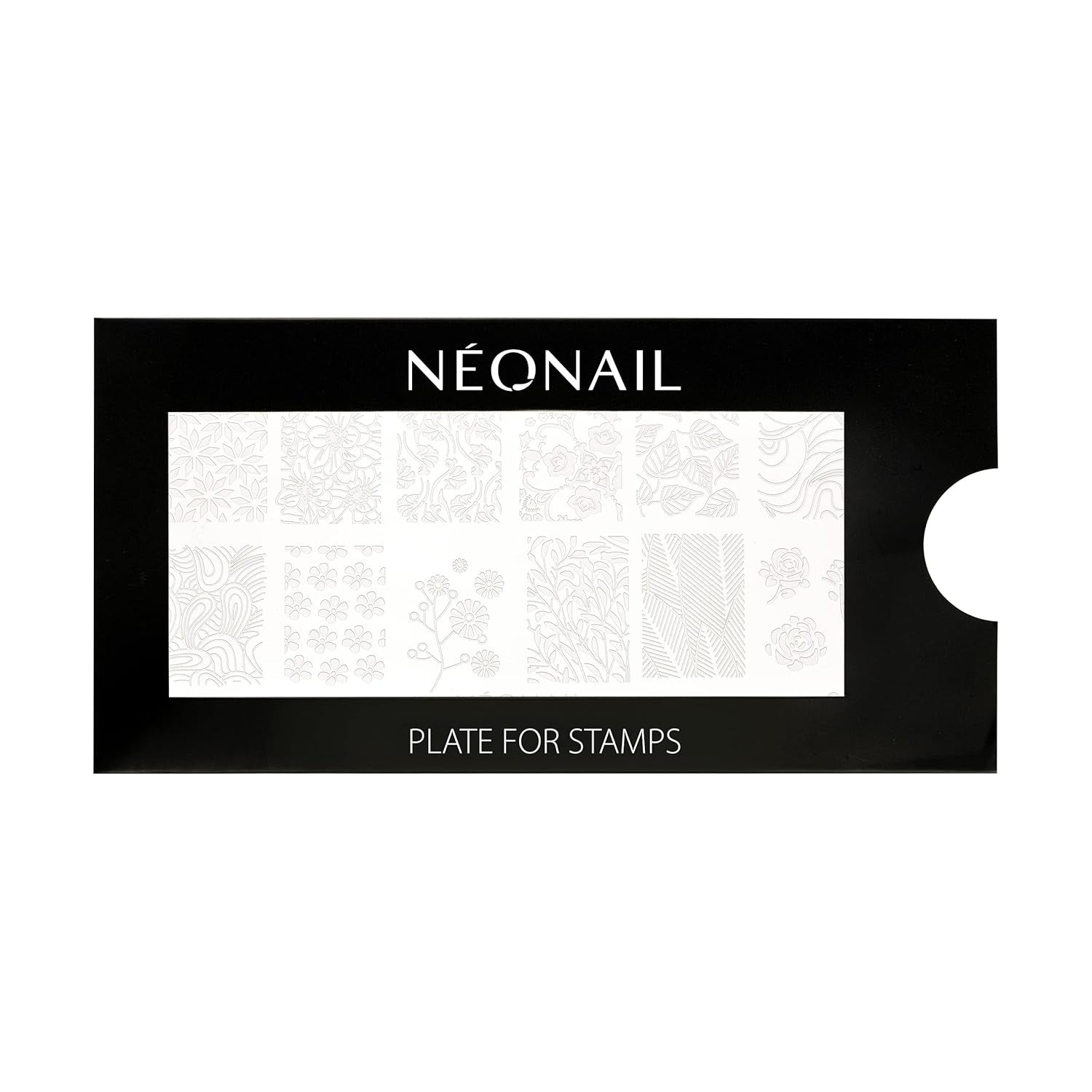 NÉONAIL Nagel Stempel Mit Schaber - Nägel Selber Machen - Nail Art Stempel - Nageldesign Für Nagel Schablone - French Nails Stempel - Silikon Nagelstempel