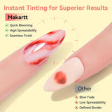 Makartt Blooming Gel-neglelak - 15ml Blooming Gel-neglelakforlænger med marmorfarve, gelmaling, gør-det-selv-manicure-negledesign, blomster, dyr, akvarel, magisk manikyrsæt