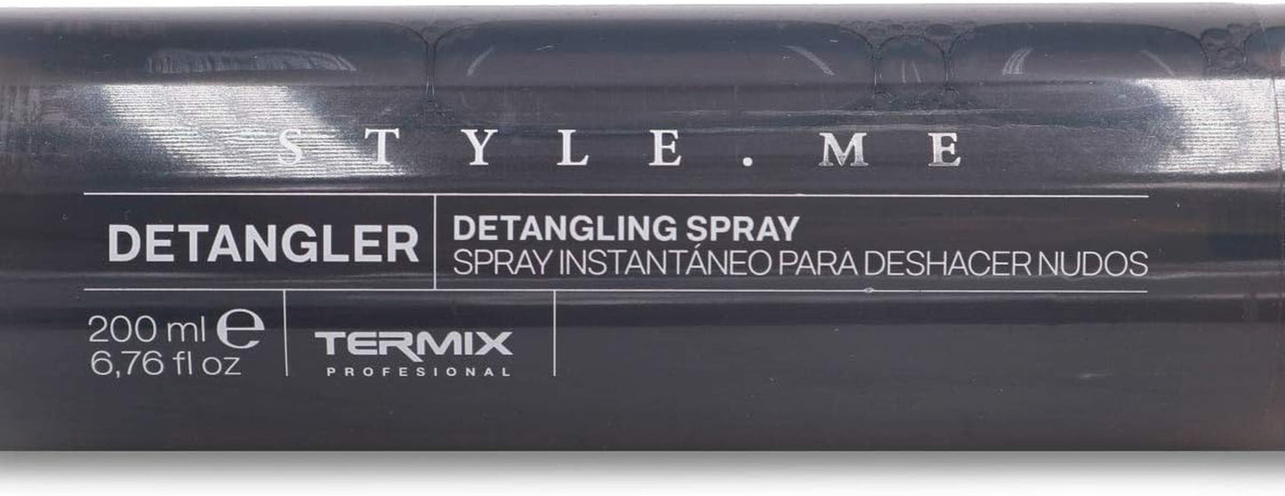 Style.Me detangling spray Produkt til at affiltrere hår. Øjeblikkelig detfiltrerende produkt fra Termix. Formel beriget med ricinusolie. Size: 200 ml. Naty Shop hårfritningsprodukter