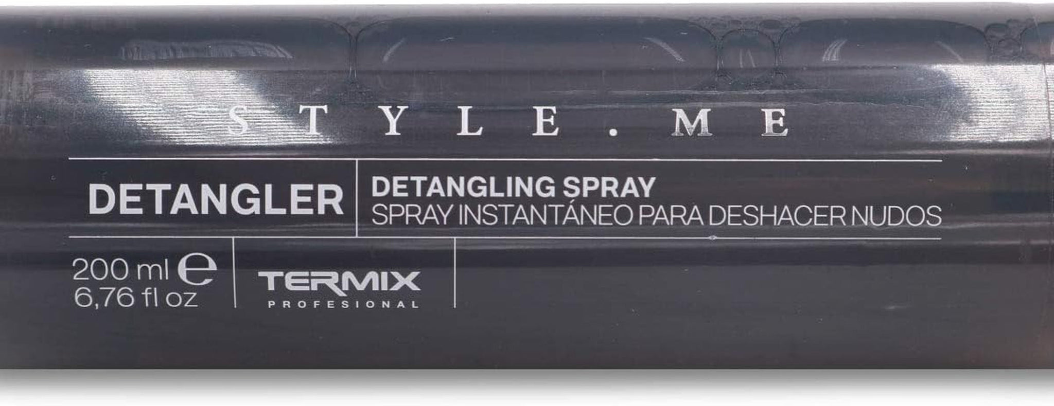 Style.Me detangling spray Produkt til at affiltrere hår. Øjeblikkelig detfiltrerende produkt fra Termix. Formel beriget med ricinusolie. Size: 200 ml. Naty Shop hårfritningsprodukter