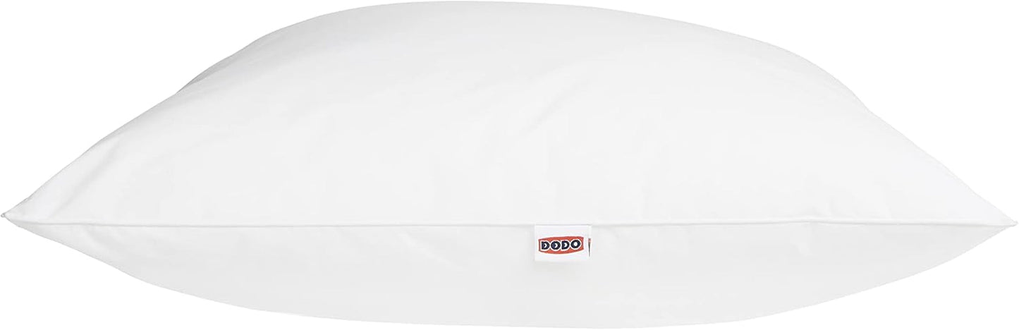 DODO Premium Pude, 60 X 60 Cm, Medium Comfort, Cloud De Douceur Pude | Midesikker og fluffy | Percale Cotton + Piping Kan maskinvaskes ved 40 °C Naty Shop standard puder