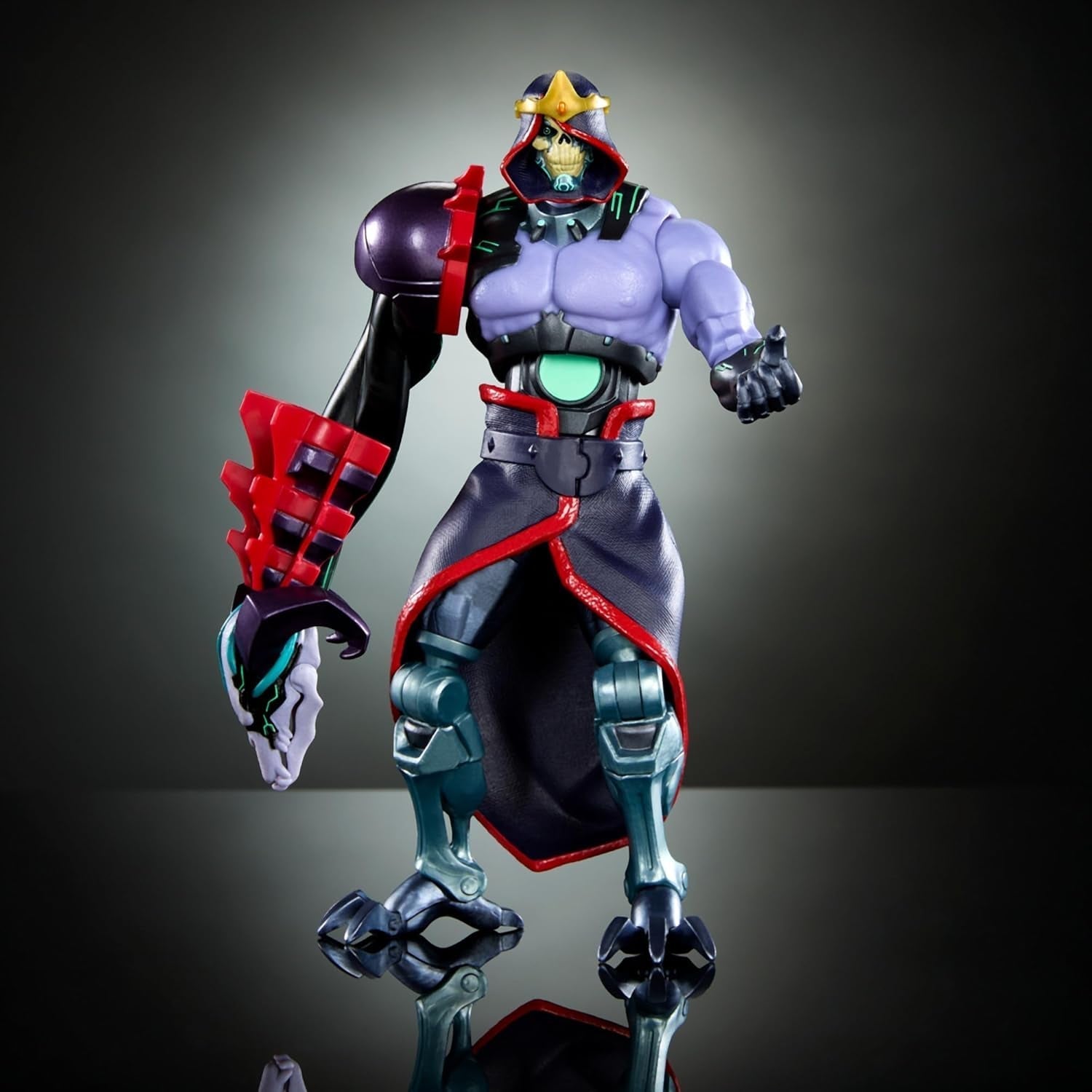 Masters of the Universe: Revolution Masterverse Skeletor Action Figur Samlefigur med 30 bevægelsespunkter og bevægelig robotarm Motu Toy HYC46 Action Figurer Naty Shop