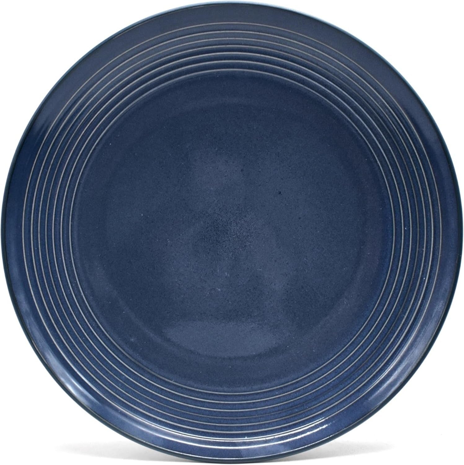 ECHTWERK "Alicia" 16 dele vintage kombineret spisestel Moderne design til 4 personer Elegant mørkeblåt stentøjsstel med 4 tallerkener 4 sidetallerkener 4 skåle 4 tekopper