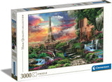 Clementoni 33550 Dreamlike Paris - Puslespil 3000 brikker fra 9 år, Farvepuslespil til voksne med dristige farver, Færdighedsspil for hele familien, God gaveidé Puslespil Naty Shop Standardtitel