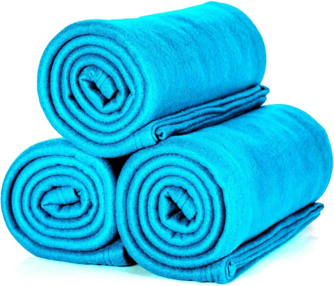 ALCLEAR 3 styks Oeko Tex fleece tæpper, farve: antracit, stor størrelse 130X160 Cm, over 200 G/M2, sofa tæppe sofa tæppe tæppe stue tæppe, picnic tæppe sofa tæppe senge og tæpper Beuche den ALCLEAR-Store Turkis 130m