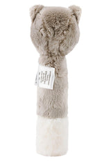 Sterntaler baby squeaker kat Lilly - Blødt fleece baby legetøj - Gribe legetøj til babyer - Første forsøg på at gribe og lege, grå Bebe Toys Naty Shop