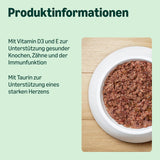 Amazon kornfri våd kattefoder dåse kyllingepletter 12 x 400g