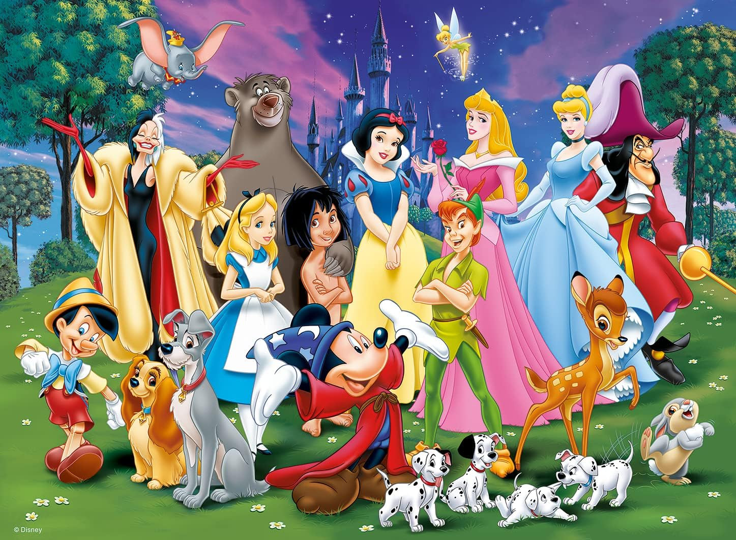 Ravensburger puslespil til børn - 12698 Disney-favoritter - Disney-puslespil til børn over 8 år, med 200 brikker i XXL-format Puslespil Naty Shop