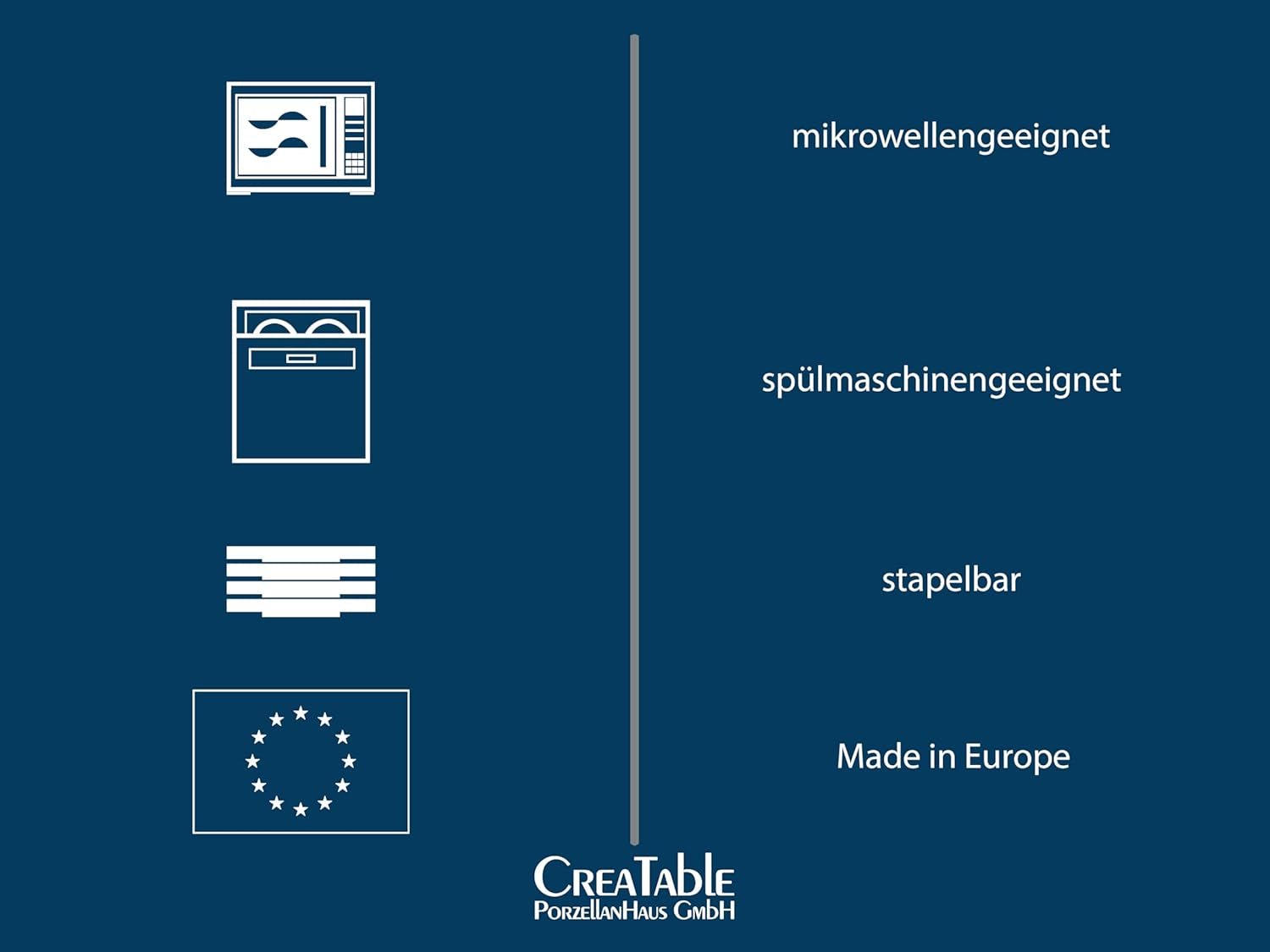 Creatable 34042 Vintage Nature Aqua Series 8-delt servisesæt til 4 porcelæn kaffekopsæt Tåler opvaskemaskine og mikroovn fremstillet i Europa