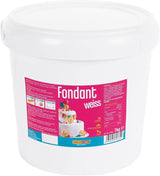 DECOCINO hvid fondant - værdipakke på 7 kg - ideel til dekoration af kager, tærter, cake pops - vegansk og laktosefri Naty Shop Sugar Paste 7 Kg