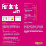 DECOCINO hvidrullet fondanttæppe - 300 g - brugsklart fondanttæppe til at dække og dekorere kager og cupcakes - glutenfri og vegansk (pakke med 2) Naty Shop Sugarpaste