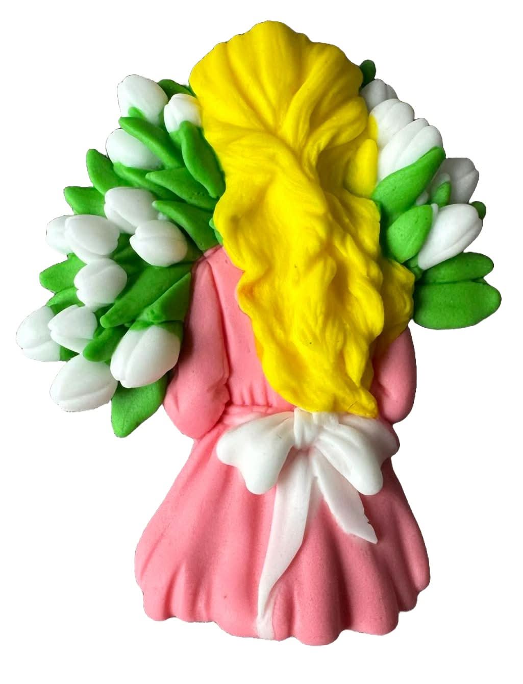 Spiselig sukker dekoration, Beautiful Lady Sugar Paste Decorations Nati Shop