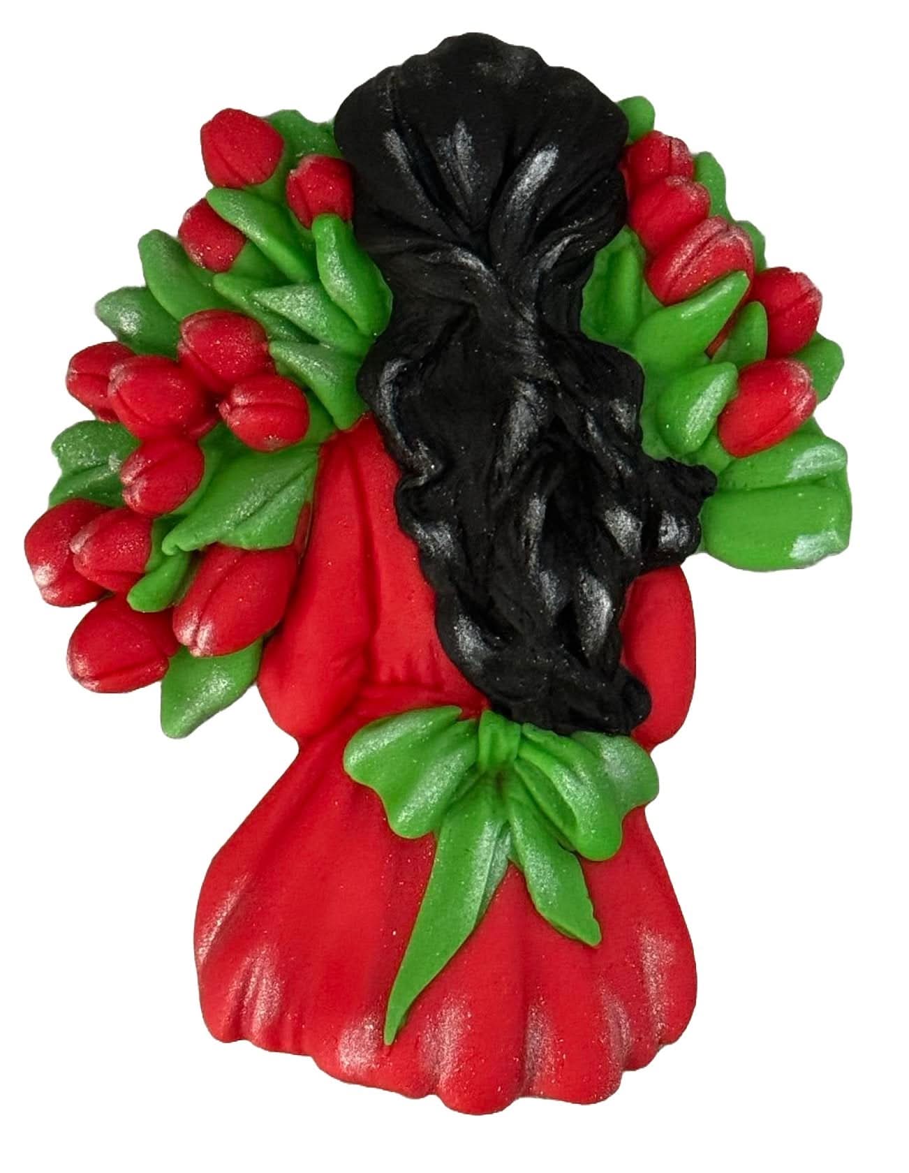 Spiselig sukker dekoration, Beautiful Lady Sugar Paste Decorations Nati Shop