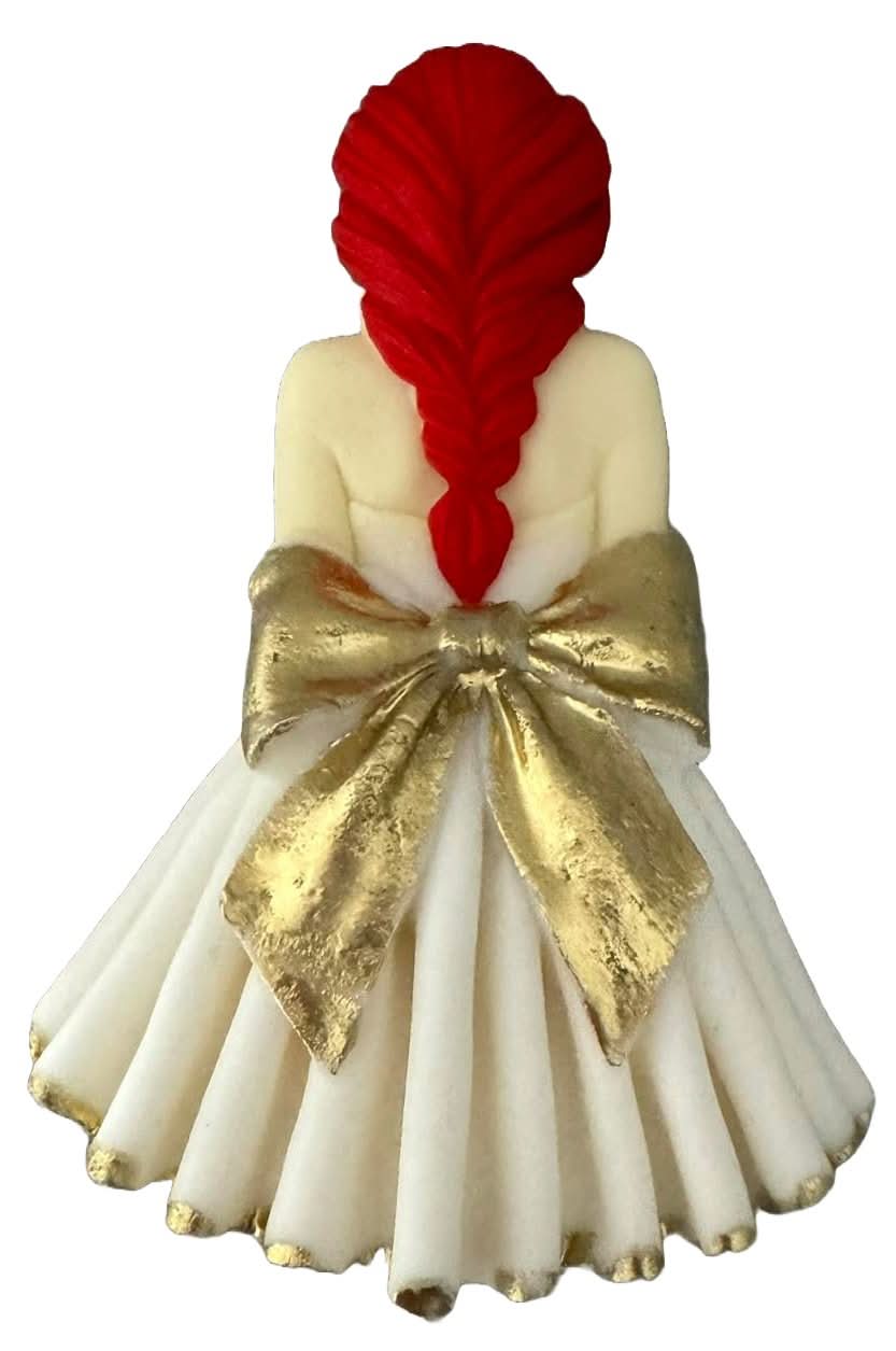 Spiselig sukker dekoration, Beautiful Lady Sugar Paste Decorations Nati Shop