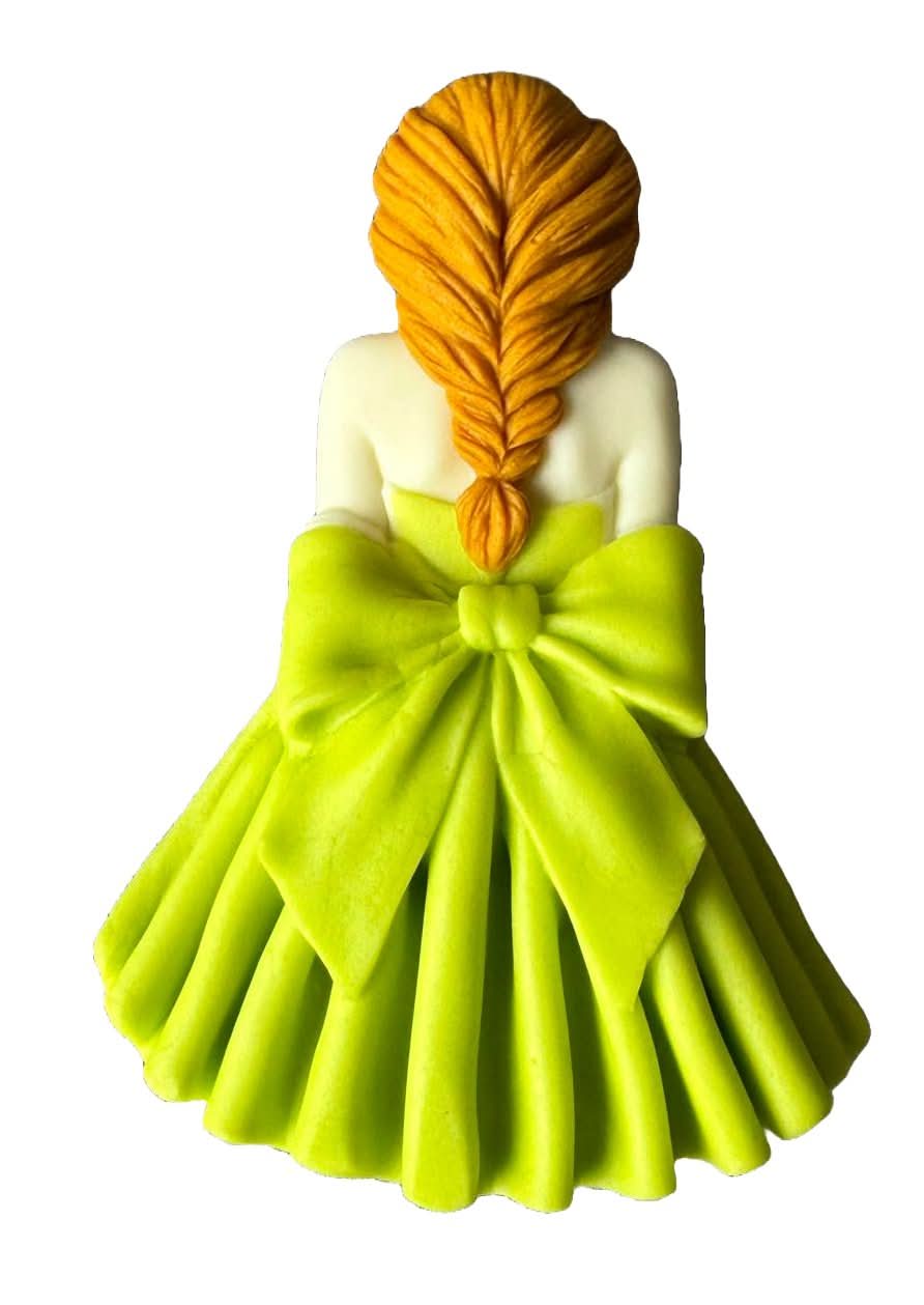 Spiselig sukker dekoration, Beautiful Lady Sugar Paste Decorations Nati Shop