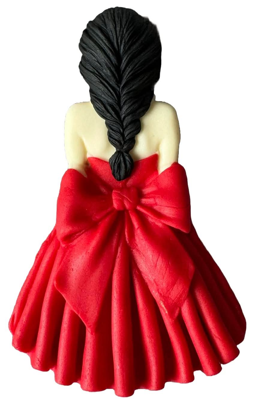 Spiselig sukker dekoration, Beautiful Lady Sugar Paste Decorations Nati Shop