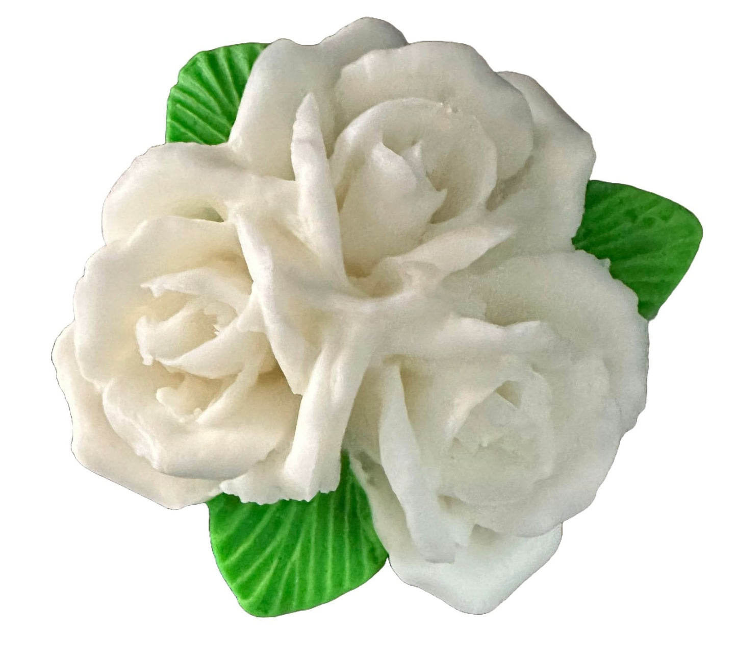 Spiselig sukker dekoration, Buket hvide roser Dekorationer fra Sugar Paste Nati Shop