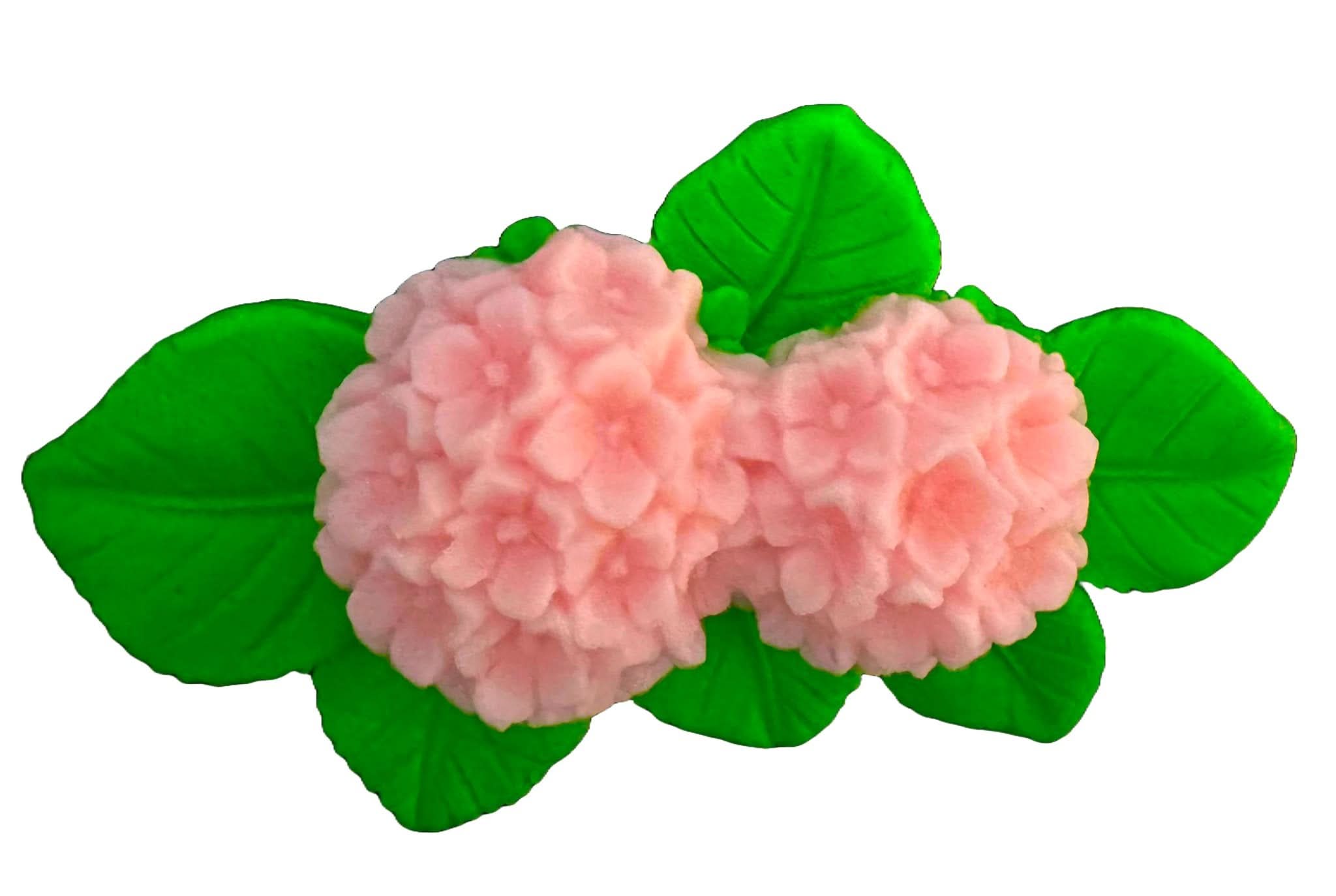 Spiselig sukkerdekoration, Hortensia-dekorationer fra Sugar Paste Nati Shop