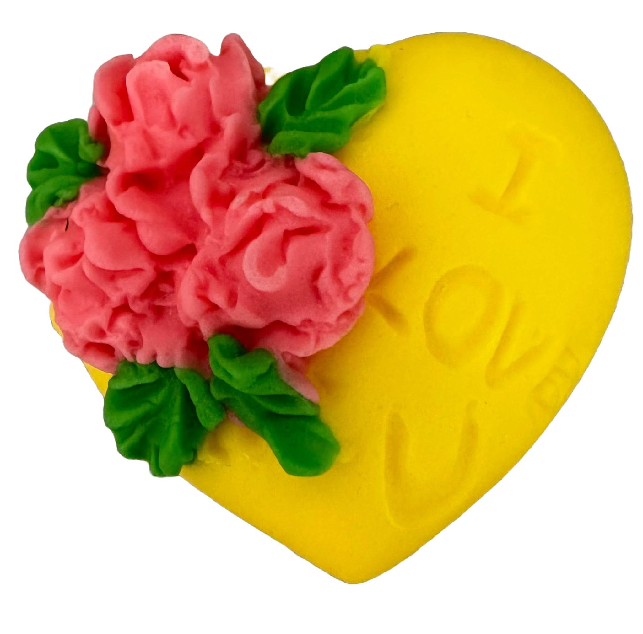 Spiselig sukkerdekoration, Hjerte "I love you" Dekorationer fra Sugar Paste Nati Shop