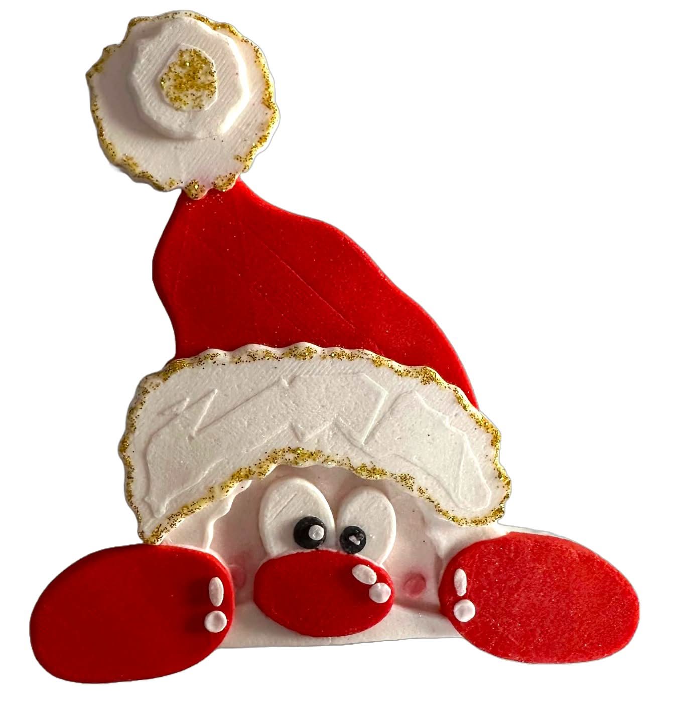 Spiselig sukkerdekoration, julemandsdekorationer fra Sugar Paste Nati Shop