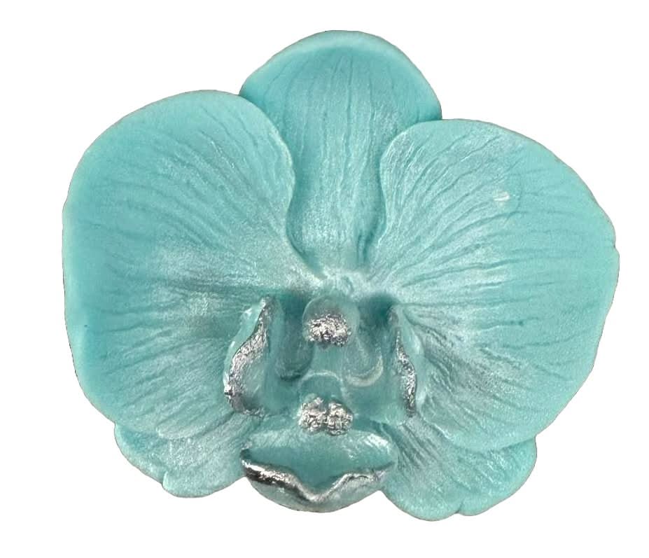 Spiselig sukkerdekoration, Blue Orchid Sugar Paste Decorations Nati Shop