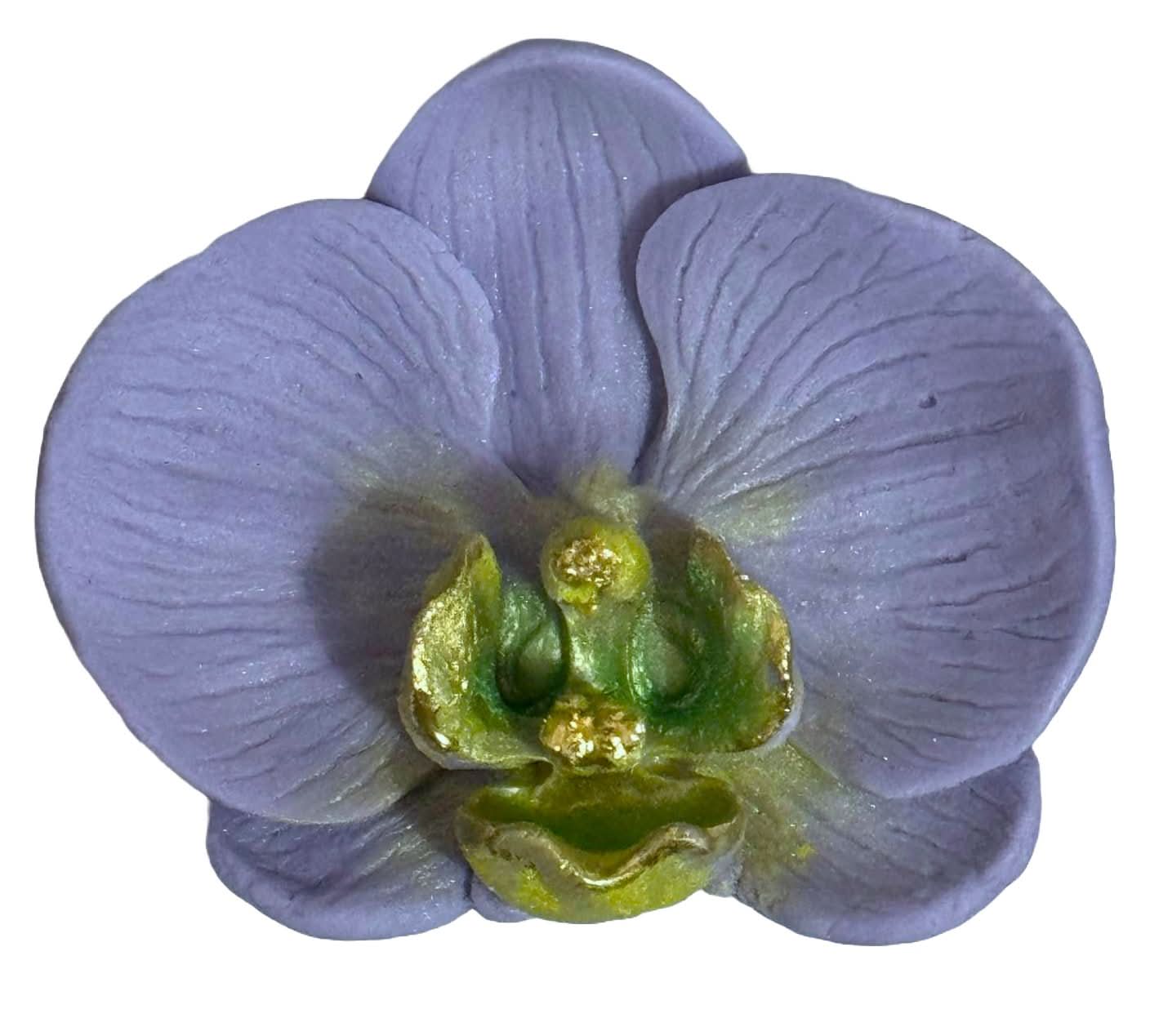 Spiselig sukkerdekoration, Purple Orchid Sugar Paste Decorations Nati Shop