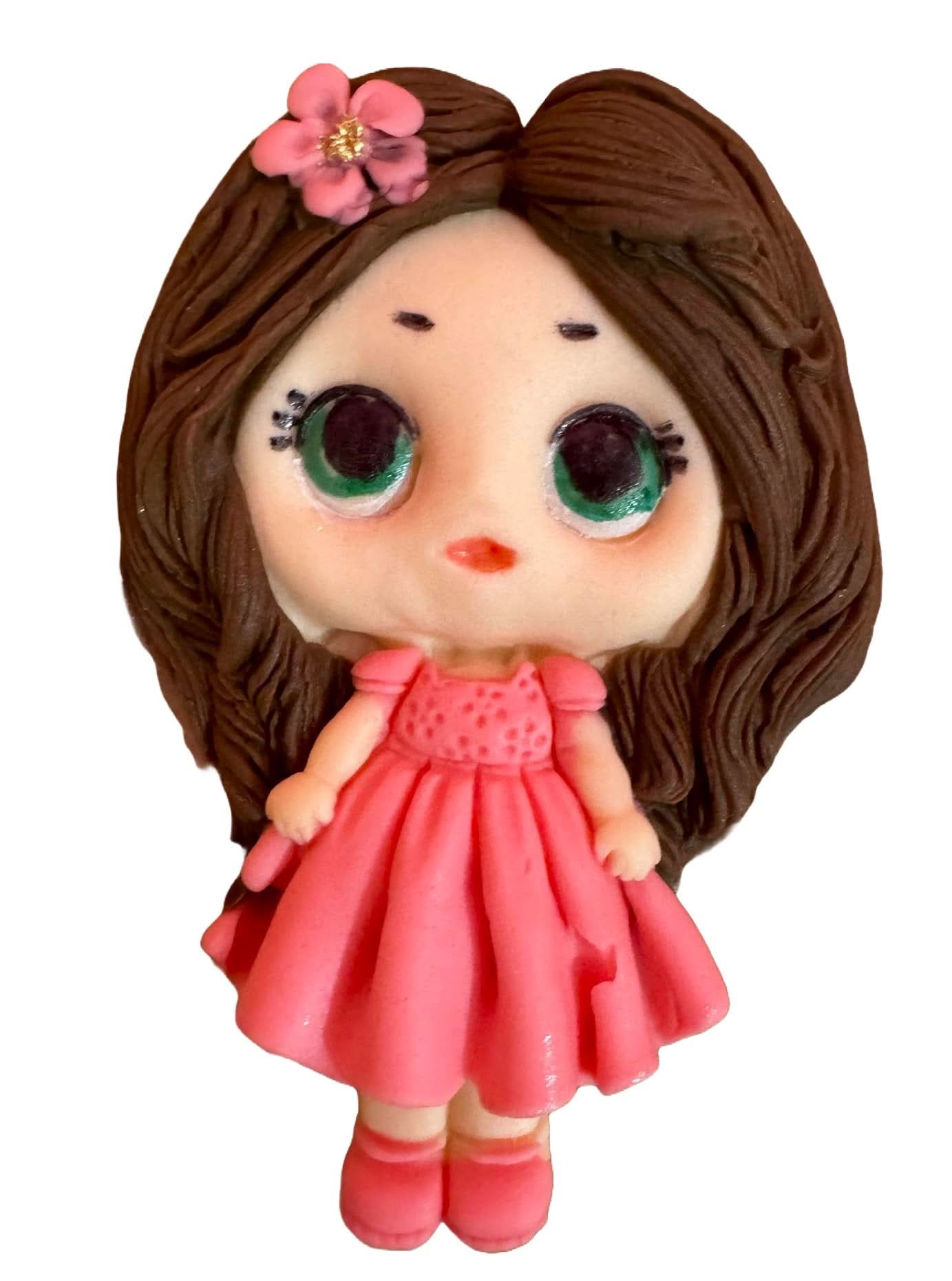 Spiselig sukkerdekoration, Pretty Girl Sugar Paste Decorations Nati Shop