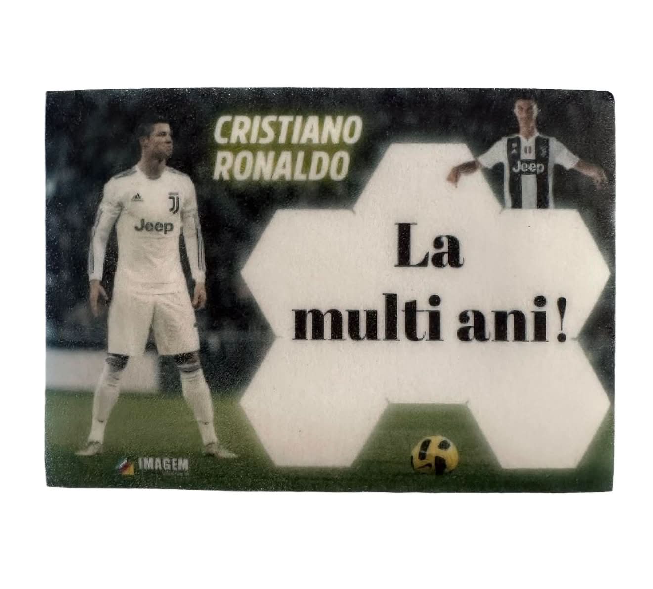 Spiselig sukkerdekoration, Ronaldo - "Tillykke med fødselsdagen!" Nati butik