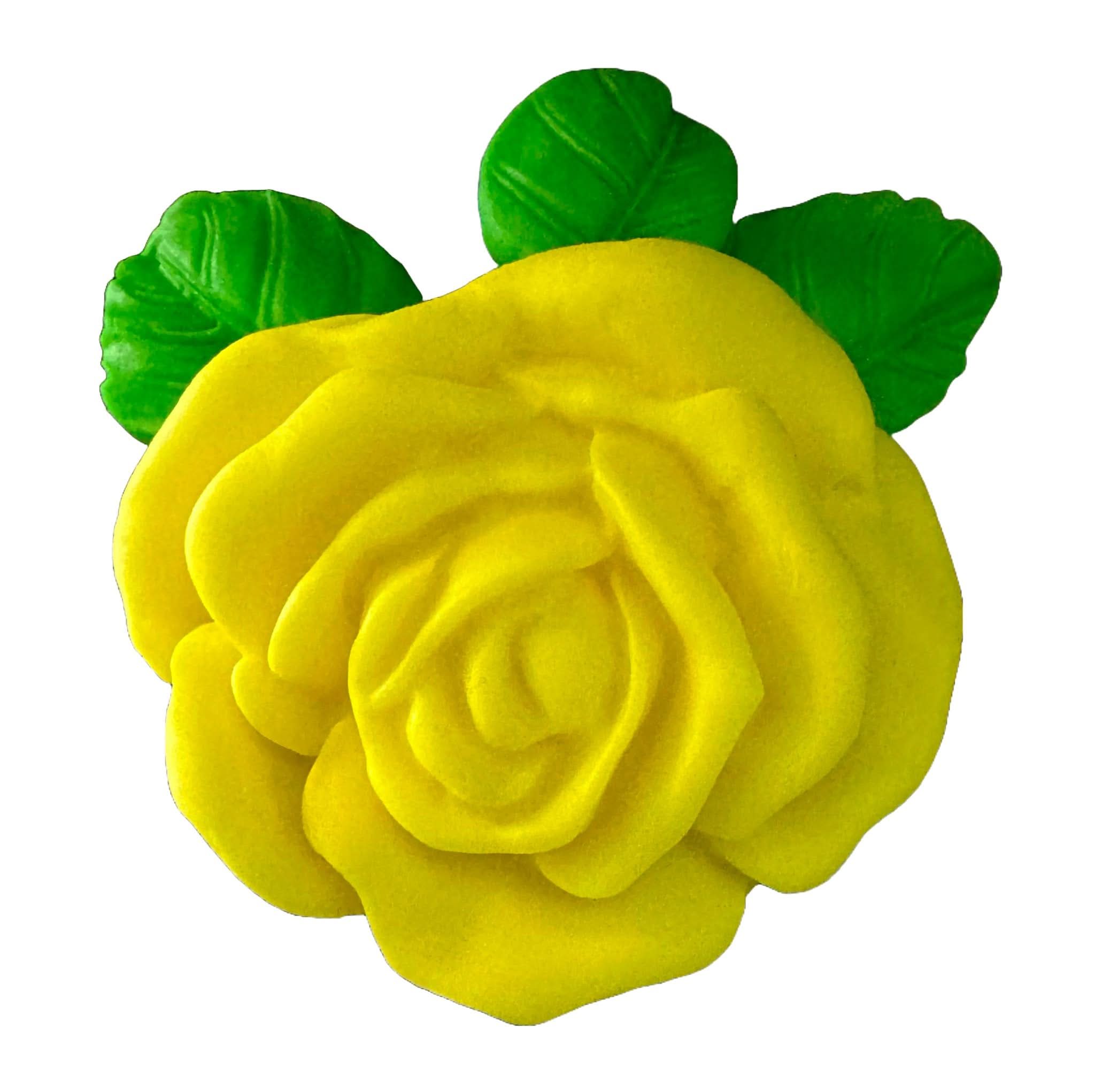 Spiselig sukkerdekoration, Yellow Rose Decorations fra Sugar Paste Nati Shop