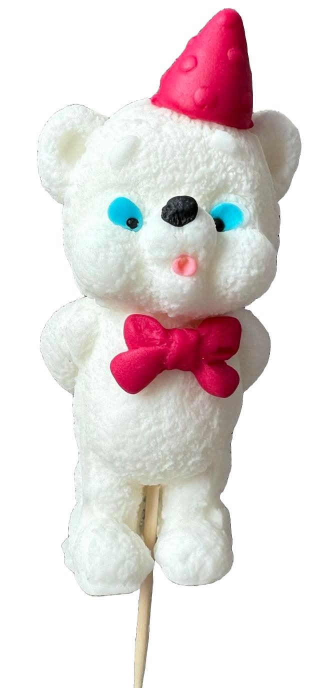 Spiselig sukkerdekoration, bamsepynt fra Sugar Paste Nati Shop