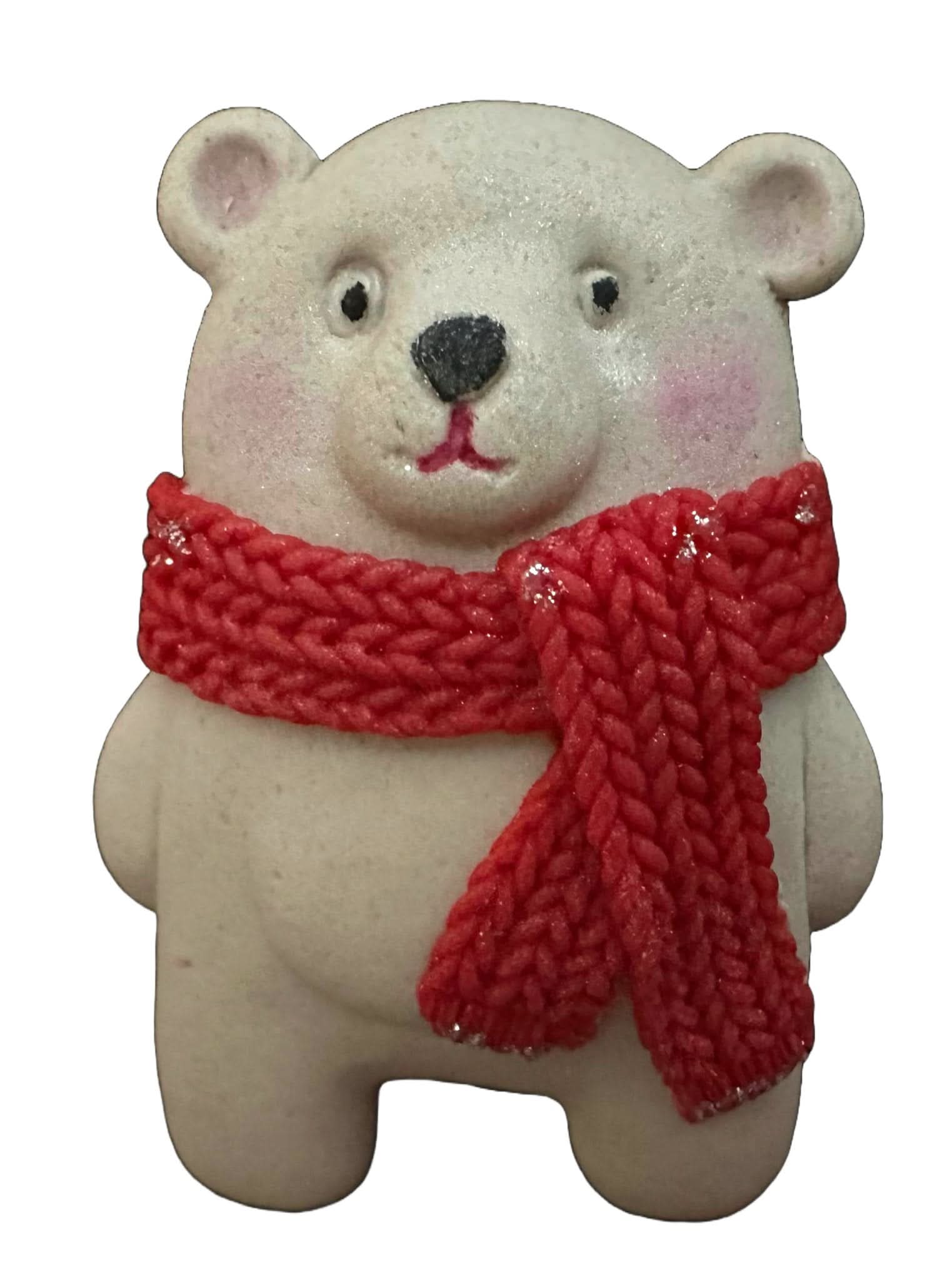 Spiselig sukkerdekoration, beige bamse Nati Shop