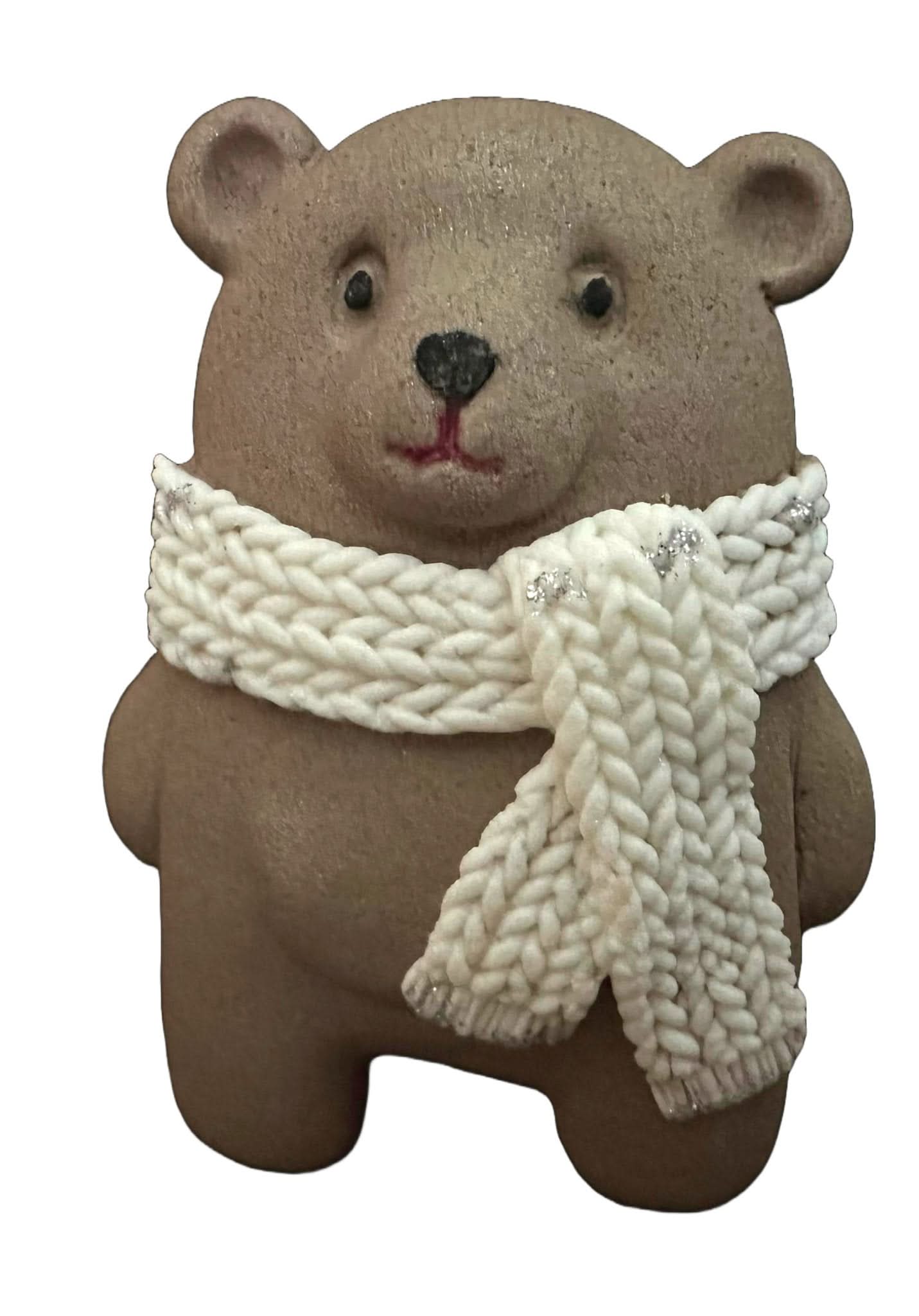 Spiselig sukkerdekoration, brun bamse Nati Shop