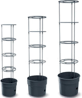 Prosperplast tomatkimplantepotter med espalier – Robust plastikpotte | Antracit | Vejr- og UV-bestandig | 29,5 x 115,2 cm | Ideel til haven og terrassen