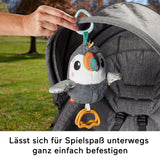 FISHER-PRICE Flap & Go Tucan - Plyslegetøj til barnevogn fremmer finmotorik og sensoriske færdigheder for nyfødte fra fødslen HNX66 Babylegetøj Naty Shop